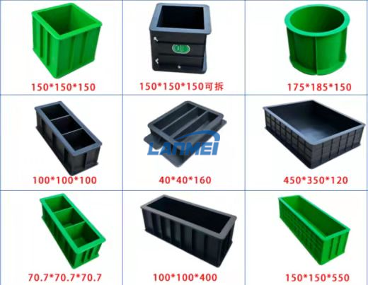 コンクリート用のプラスチックキューブ型